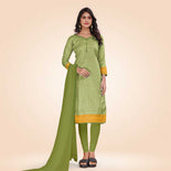 Turquoise and Grey Women's Premium Mulberry Silk Small Butty Students Uniform Salwar Kameez Turquoise and Grey Women's Premium Mulberry Silk Small Butty Students Uniform Salwar Kameez