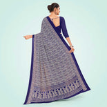 Wine Women's Premium Italian Silk Ikat Print Anganwadi Uniform Saree Wine Women's Premium Italian Silk Ikat Print Anganwadi Uniform Saree