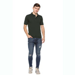 Men's Solid Cotton Blend Regular Fit Polo Neck Half Sleeve Fasteest-Shirt Men's Solid Cotton Blend Regular Fit Polo Neck Half Sleeve Fasteest-Shirt