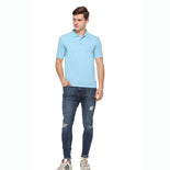 Men's Solid Cotton Blend Regular Fit Polo Neck Half Sleeve Fastees T-Shirt Men's Solid Cotton Blend Regular Fit Polo Neck Half Sleeve Fastees T-Shirt