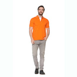 Men's Solid Cotton Blend Regular Fit Polo Neck Half Sleeve Highline T-Shirt Men's Solid Cotton Blend Regular Fit Polo Neck Half Sleeve Highline T-Shirt