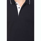 Men's Solid Cotton Blend Regular Fit Polo Neck Half Sleeve Highline T-Shirt Men's Solid Cotton Blend Regular Fit Polo Neck Half Sleeve Highline T-Shirt