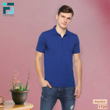 Men's Solid Cotton Blend Regular Fit Polo Neck Half Sleeve Fastees T-Shirt Men's Solid Cotton Blend Regular Fit Polo Neck Half Sleeve Fastees T-Shirt