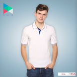 Men's Solid Cotton Blend Regular Fit Polo Neck Half Sleeve Highline T-Shirt Men's Solid Cotton Blend Regular Fit Polo Neck Half Sleeve Highline T-Shirt