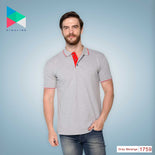 Men's Solid Cotton Blend Regular Fit Polo Neck Half Sleeve Highline T-Shirt Men's Solid Cotton Blend Regular Fit Polo Neck Half Sleeve Highline T-Shirt