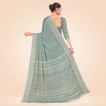 Lavender Pink Women's Premium Silk Chiffon Small Butty Oberoi Hotel Uniform Saree Lavender Pink Women's Premium Silk Chiffon Small Butty Oberoi Hotel Uniform Saree