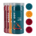 Dupatta Festive - Rama, Gold, Red, Rani - Pack of 4 Dupatta Festive - Rama, Gold, Red, Rani - Pack of 4