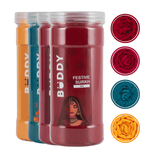 Dupatta Festive - Red, Rani, Rama, Gold - Pack of 4 Dupatta Festive - Red, Rani, Rama, Gold - Pack of 4