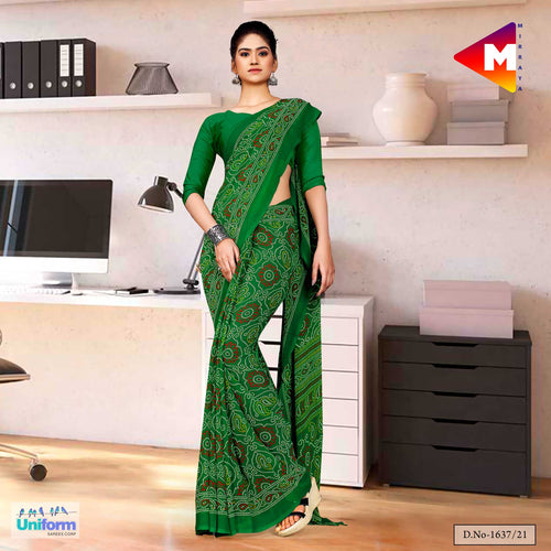 Green Premium Georgette Bandhej Print Religious Ocassions Sarees For Rajasthani Bandhani  Green Premium Georgette Bandhej Print Religious Ocassions Sarees For Rajasthani Bandhani