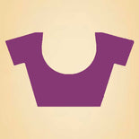 Purple Women's Premium Silk Chiffon Ikat Print Annual Function Uniform Saree