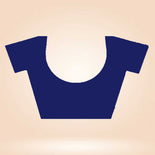 White and Navy Blue Women's Premium Italian Silk EverGreen School Uniform Sarees With Blouse Piece White and Navy Blue Women's Premium Italian Silk EverGreen School Uniform Sarees With Blouse Piece