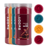 Dupatta Festive - Rani, Rama, Gold, Red - Pack of 4 Dupatta Festive - Rani, Rama, Gold, Red - Pack of 4