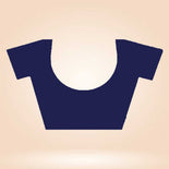 Blue and Navy Blue Women's Premium Italian Silk Plain Gaala Border Anganwadi Uniform Saree Blue and Navy Blue Women's Premium Italian Silk Plain Gaala Border Anganwadi Uniform Saree