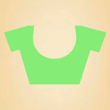 Aqua Green and Crimson Pink Women's Premium Silk Chiffon Small Butty College Uniform Saree Aqua Green and Crimson Pink Women's Premium Silk Chiffon Small Butty College Uniform Saree