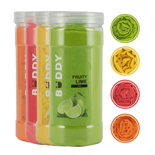 The Dupatta Fruity - Liril, Lemon, Gajri, Orange - Pack of 4 The Dupatta Fruity - Liril, Lemon, Gajri, Orange - Pack of 4