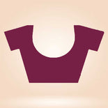 Wine and Beige Women's Premium Italian Silk Plain Gaala Border Showroom Staff Uniform Saree Wine and Beige Women's Premium Italian Silk Plain Gaala Border Showroom Staff Uniform Saree