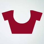 Beige and Maroon Women's Premium Manipuri Cotton Plain Gaala Border Security Uniform Saree Beige and Maroon Women's Premium Manipuri Cotton Plain Gaala Border Security Uniform Saree