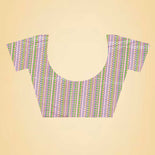 Orchid Pink Women's Premium Mulberry Silk Plain Gaala Border Air India Uniform Saree Orchid Pink Women's Premium Mulberry Silk Plain Gaala Border Air India Uniform Saree