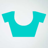 Grey and Turquoise Women's Premium Mulberry Silk Small Butty Hospital Uniform Saree Grey and Turquoise Women's Premium Mulberry Silk Small Butty Hospital Uniform Saree