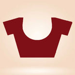 Maroon and Beige Women's Premium Silk Chiffon Plain Gaala Border Air Hostess Uniform Saree Maroon and Beige Women's Premium Silk Chiffon Plain Gaala Border Air Hostess Uniform Saree