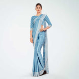 Green Women's Premium Silk Chiffon Small Butty School Teacher Uniform Saree Green Women's Premium Silk Chiffon Small Butty School Teacher Uniform Saree