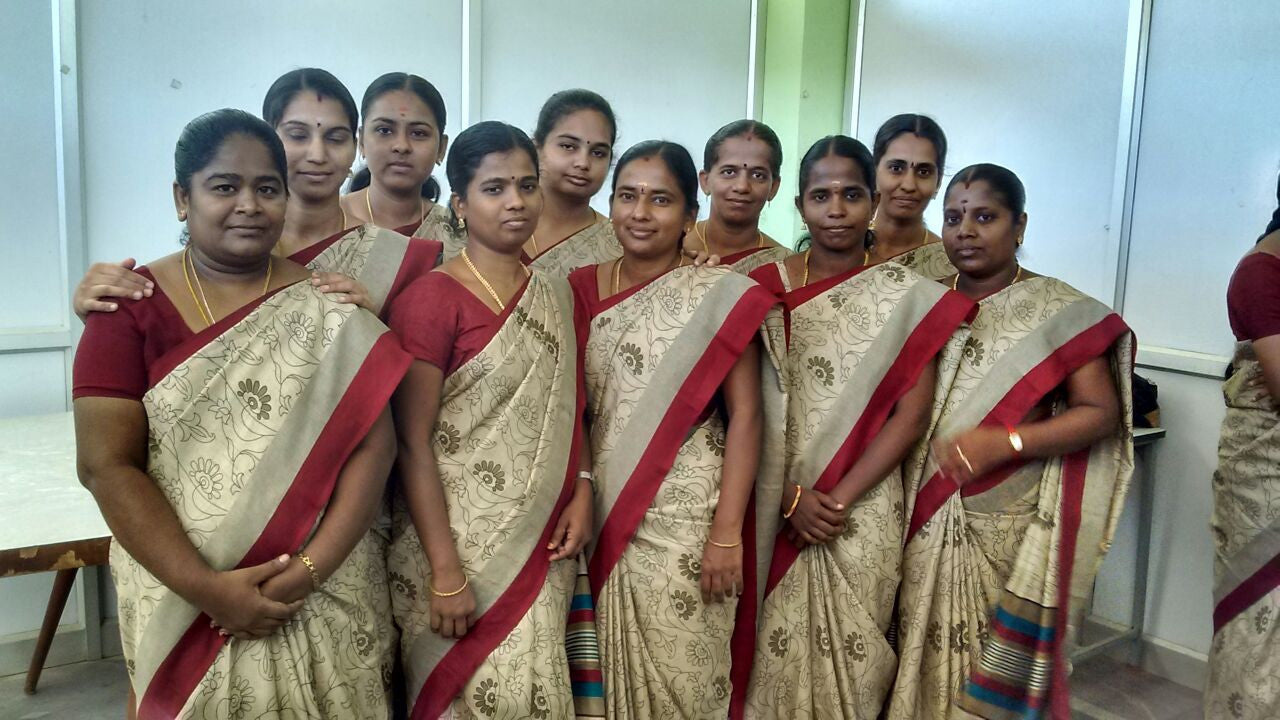 Brimming smiles of Teachers from Sri K Rangaswamy Naidu Nursery & Primary School, Coimbatore.