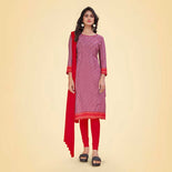 Turquoise and Green Women's Premium Italian Silk Small Butty PTM Uniform Salwar Kameez