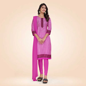Levender pink Women's Premium Italian Silk Small Butty Industrial Uniform Salwar Kameez