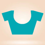 Turquoise Women's Premium Italian Silk Small Butty Nurse Uniform Saree