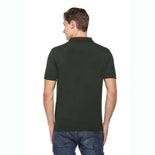 Men's Solid Cotton Blend Regular Fit Polo Neck Half Sleeve Fastees T-Shirt