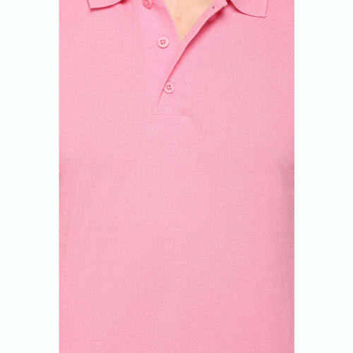 Men's Solid Cotton Blend Regular Fit Polo Neck Half Sleeve Fasteest-Shirt