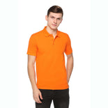 Men's Solid Cotton Blend Regular Fit Polo Neck Half Sleeve Fastees T-Shirt