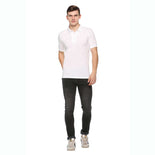 Men's Solid Cotton Blend Regular Fit Polo Neck Half Sleeve Fastees T-Shirt