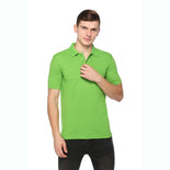 Men's Solid Cotton Blend Regular Fit Polo Neck Half Sleeve Fastees T-Shirt