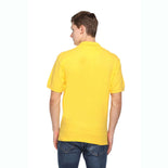 Men's Solid Cotton Blend Regular Fit Polo Neck Half Sleeve Fastees T-Shirt