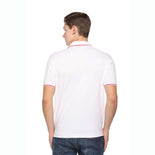 Men's Solid Cotton Blend Regular Fit Polo Neck Half Sleeve Highline T-Shirt