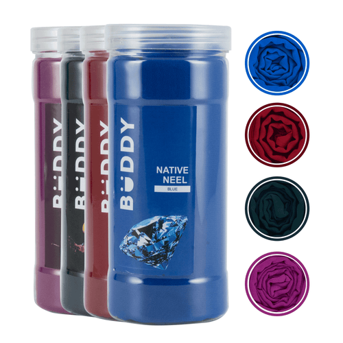 The Dupatta Native - Blue, Maroon, Bottle Green, Jamli - Pack of 4