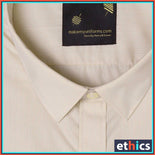 Beige Micro Chex Men's Corporate Uniform Shirts For Office Staff