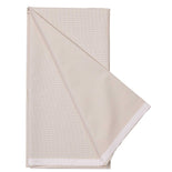Beige Micro Chex Men's Cotton Office Uniform Shirt Unstitched Fabrics