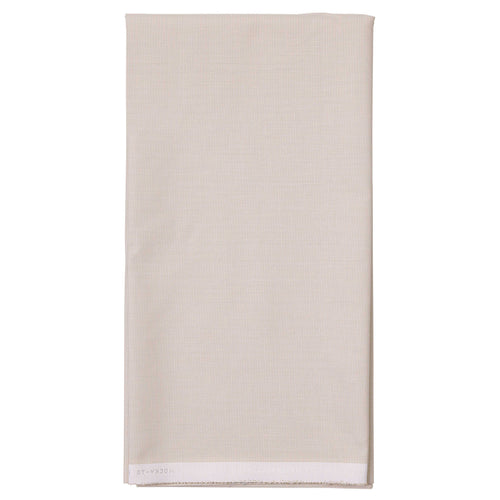 Beige Micro Chex Men's Cotton Office Uniform Shirt Unstitched Fabrics