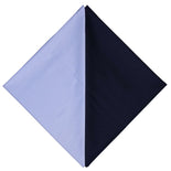 Blue Stripes Coporate Uniforms Shirt And Navy Blue Trousers Unstitched Fabrics Set NMDC Logo
