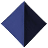 Solid Blue Office Uniforms Shirt Andnavy Blue Trousers Unstitched Fabrics Set