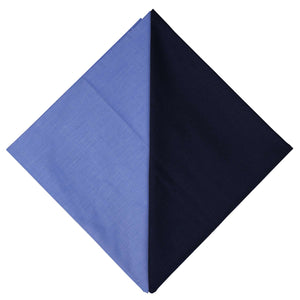 Blue Plain Men's Corporate Uniform Shirt And Navy Blue Trousers Fabrics Set