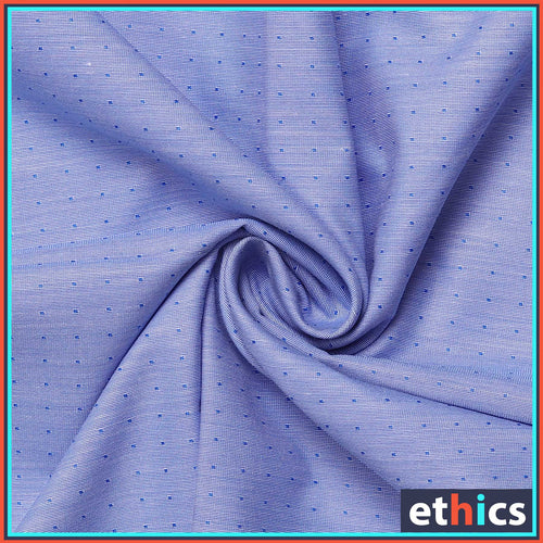 Dotted Blue Men's Corporate Uniform Shirts For Industrial Workforce