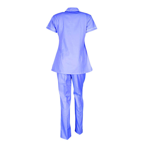 Nurse Wear For Women | Hospital Uniform For Nurses | Clinic Uniforms | Hospital Uniform, 1511 Purple And White