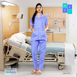 Nurse Wear For Women | Hospital Uniform For Nurses | Clinic Uniforms | Hospital Uniform, 1511 Purple And White