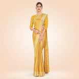 Onion Pink Women's Premium Silk Chiffon Small Butty Office Uniform Saree