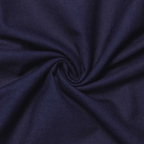 Dotted Blue Office Uniform Shirt And Frosted Navy Blue Trousers Unstitched Fabrics Set