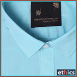 Sea Green Men's Formal Uniform Shirt For Corporate Office
