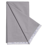 Grey Stripes Men's Cotton Formal Uniform Shirt Unstitched Fabrics